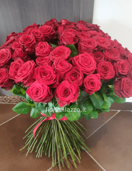 Bouquet rose rosse lusso