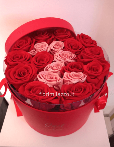 flower box rose stabilizzate